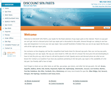 Tablet Screenshot of discountspaparts.com